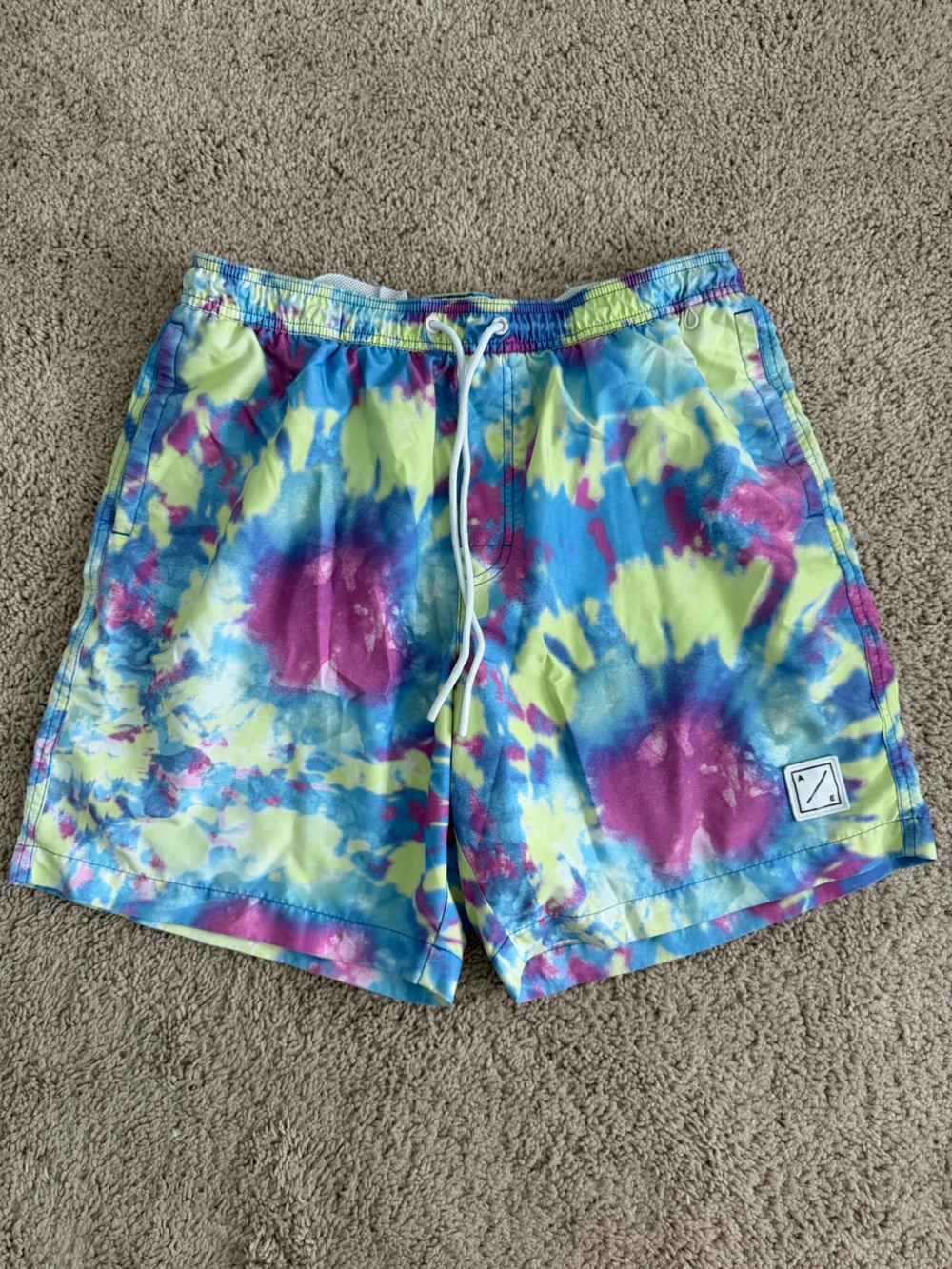 American Eagle Tie-Dye Swim Trunks